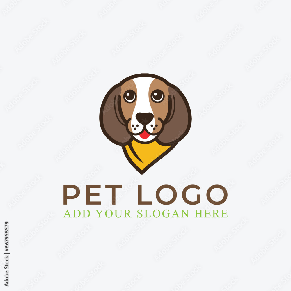 pet puppy dog store logo design vector pet puppy dog store logo design vector