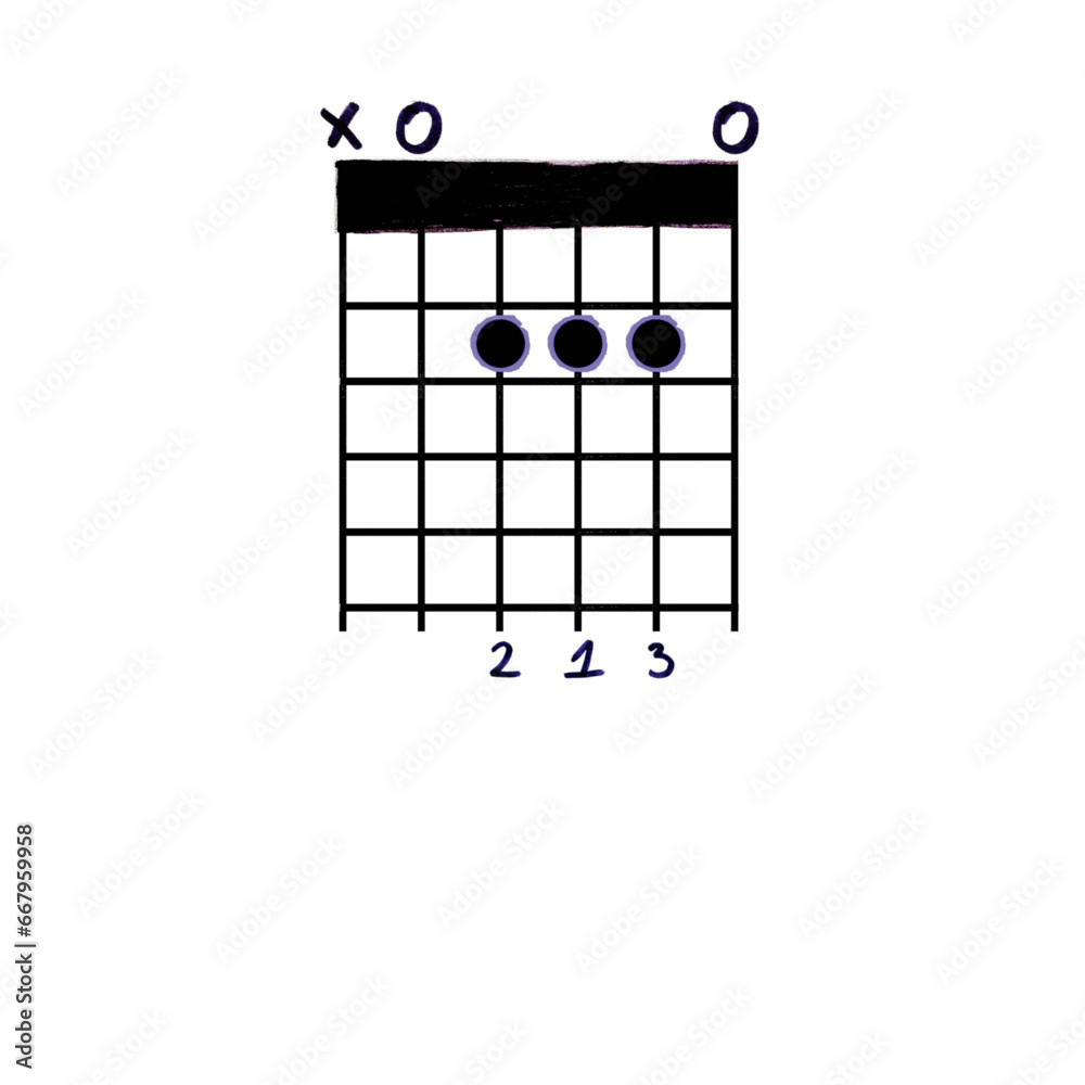 EPS A Guitar Chord (Purple and Black) EPS A Guitar Chord (Purple and Black)