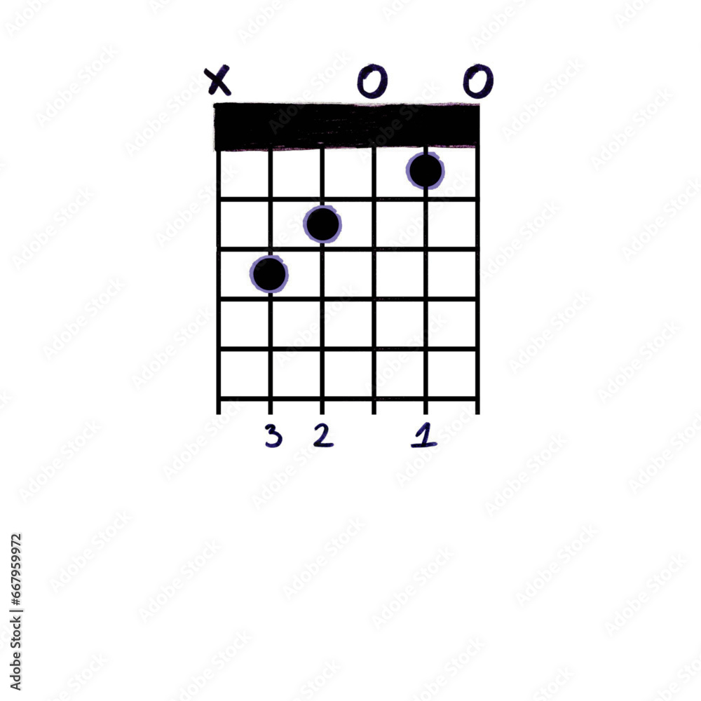 EPS C Guitar Chord (Purple and Black) EPS C Guitar Chord (Purple and Black)