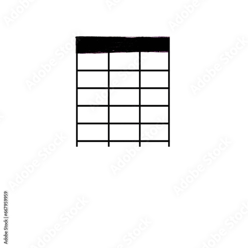 EPS Blank Ukulele Chord (Purple and Black)