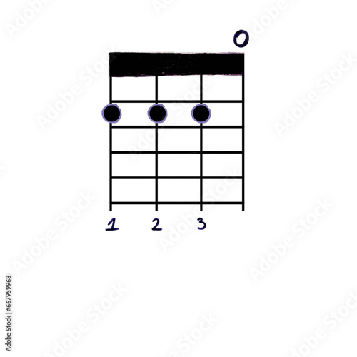 JPEG D Ukulele Chord (Purple and Black)