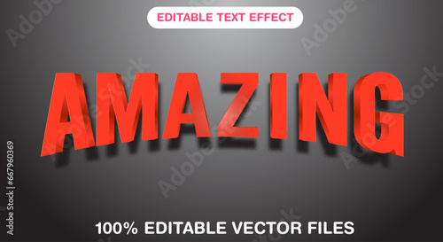 Amazing 3d text effect template premium style
