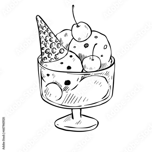 mix cake handdrawn 