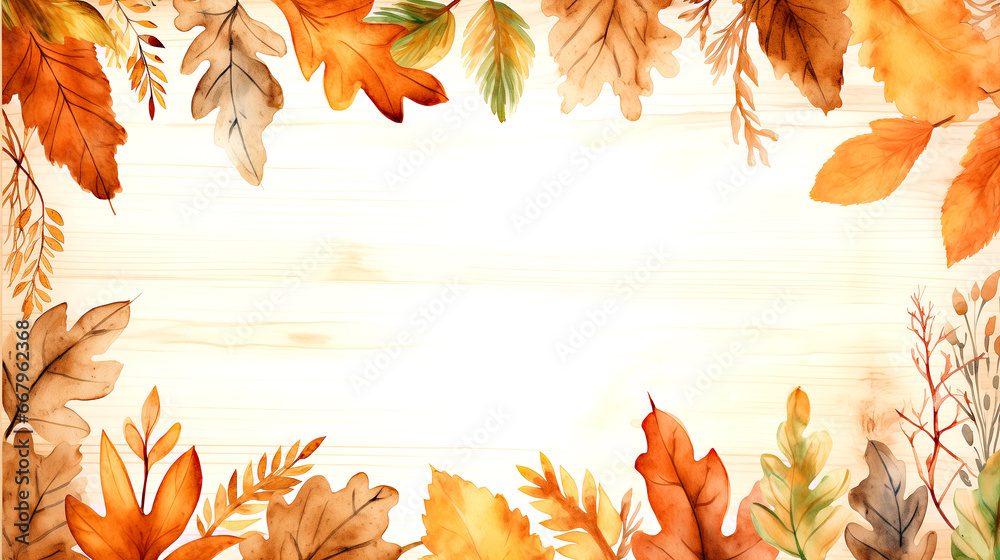 Frame made by dry leaves