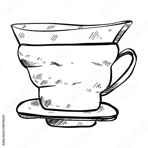 coffee machine handdrawn 