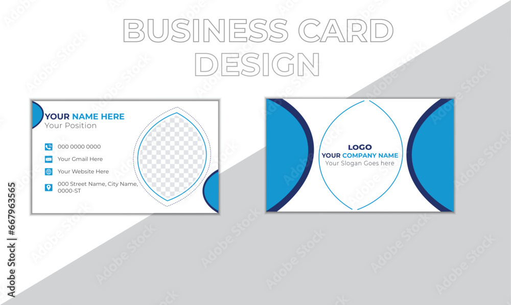 Fototapeta premium It is a corporate business card. Clean & Eye-catchy professional work.
