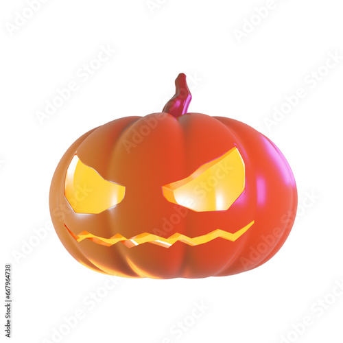 3D halloween pumpkin Png