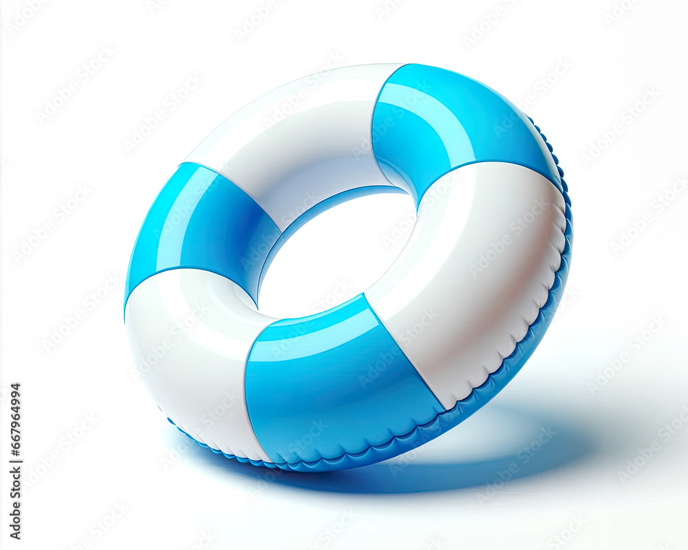 Blue and White Pool Float for Relaxing Summer Swims Blue and White Pool Float for Relaxing Summer Swims