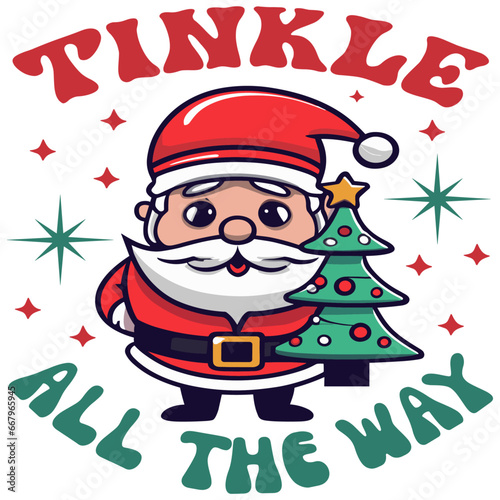 Tinkle All the Way, Christmas Retro Design