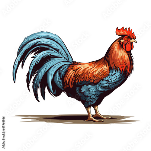 chicken Sticker, rooster sticker photo