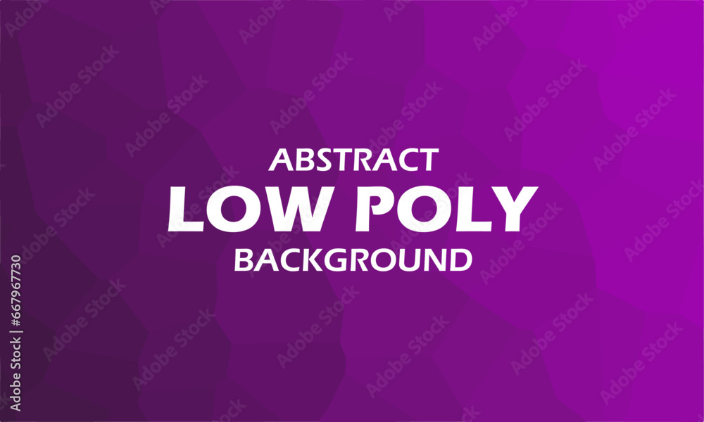 Dark Purple Gradient Abstract Low Poly Background Vector Illustration. Usable for Template Content, Wallapaper, Backdrop, or Background Design
