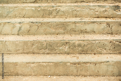Cement stairs filled with sand