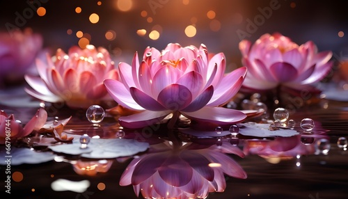 pink lotus flower © thiraphon