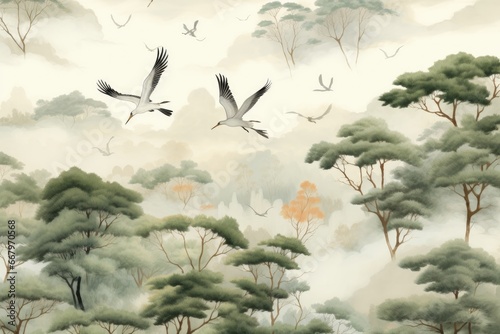 landscape with birds © rushay