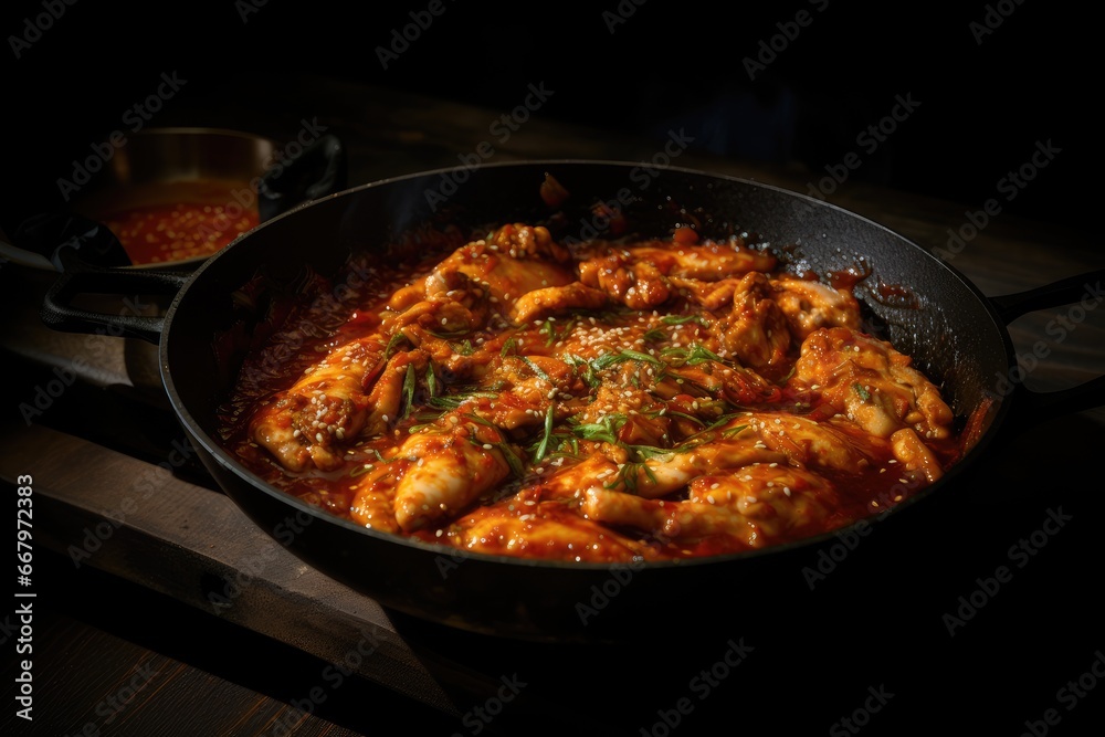 Braised Spicy Chicken, Chicken Stew,dak doritang,korean food Braised Spicy Chicken, Chicken Stew,dak doritang,korean food