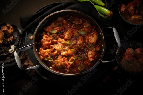 Braised Spicy Chicken, Chicken Stew,dak doritang,korean food