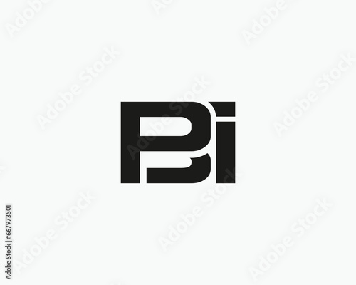 PBI Letter Logo Design Vector