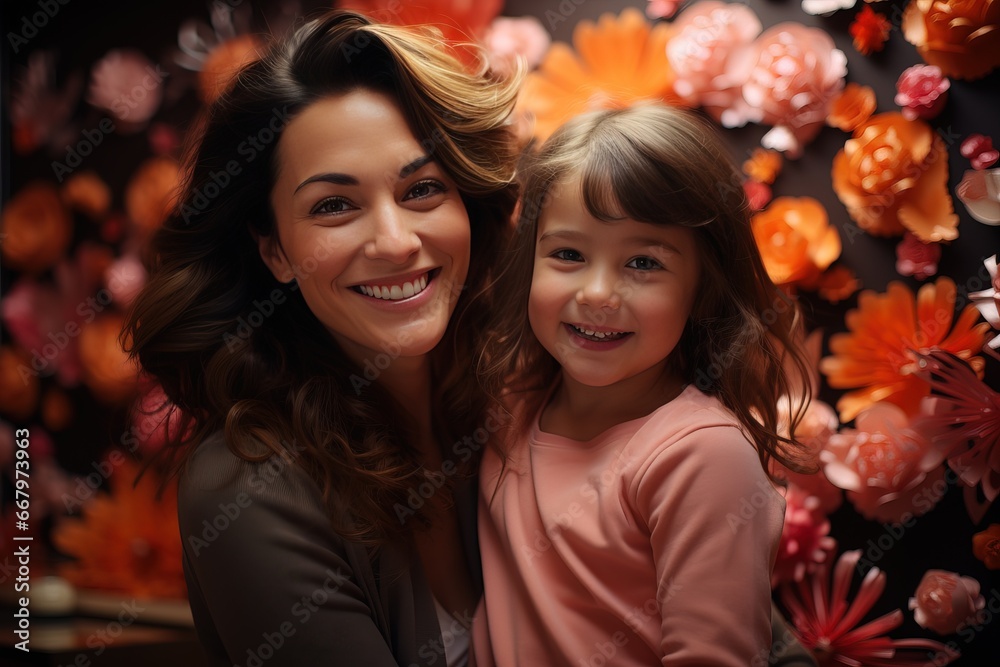 Mother and daughter bonding, generative ai Mother and daughter bonding, generative ai