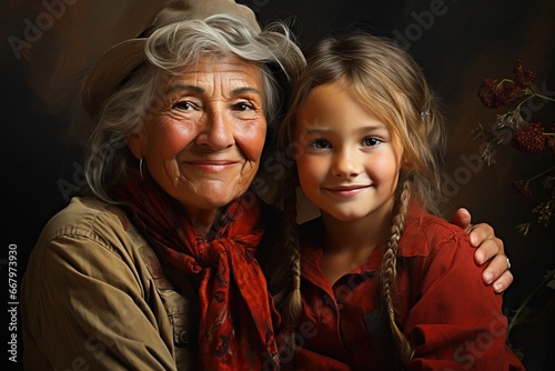 loving youthful grandmother...