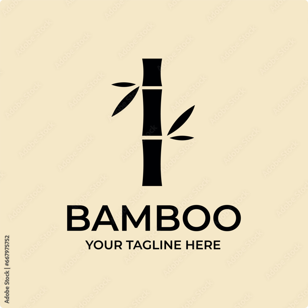 Bamboo logo vector simple illustration template icon graphic design Bamboo logo vector simple illustration template icon graphic design