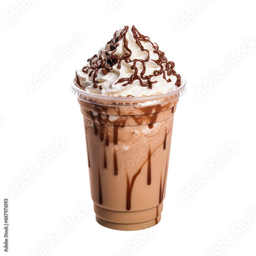 chocolate milkshake isolated on transparent background Remove png, Clipping Path