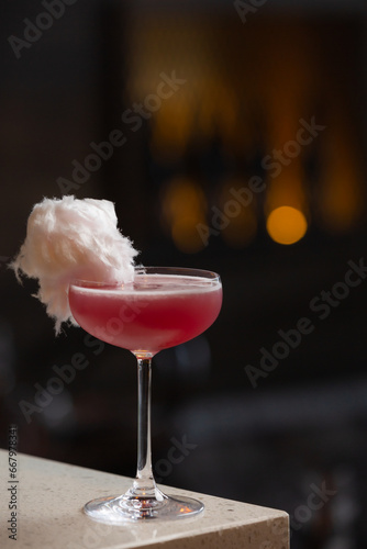 Cotton candy cocktail.