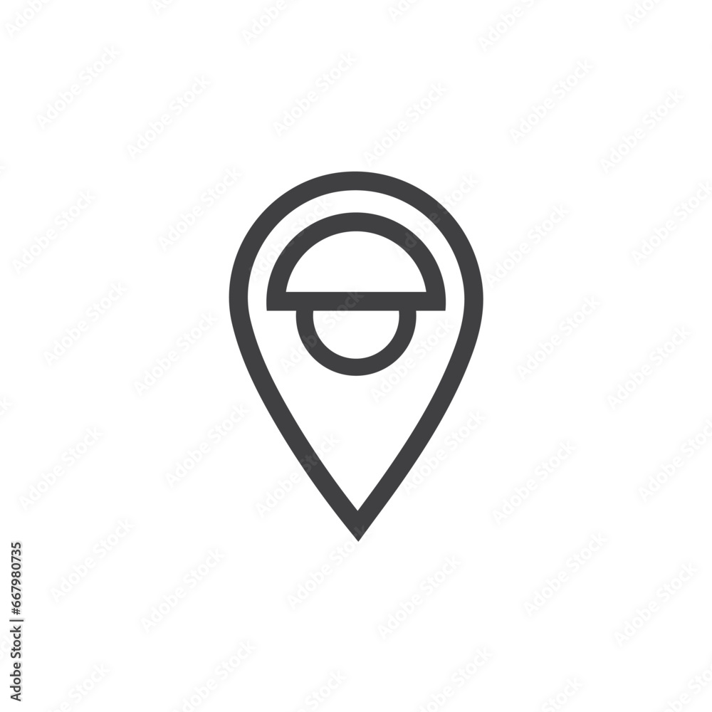Map pin location icon logo design Map pin location icon logo design