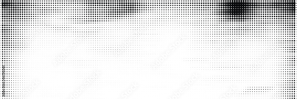 Fototapeta premium Halftone background vector, abstract backdrop design with two tone pattern and copy space for edit your content 