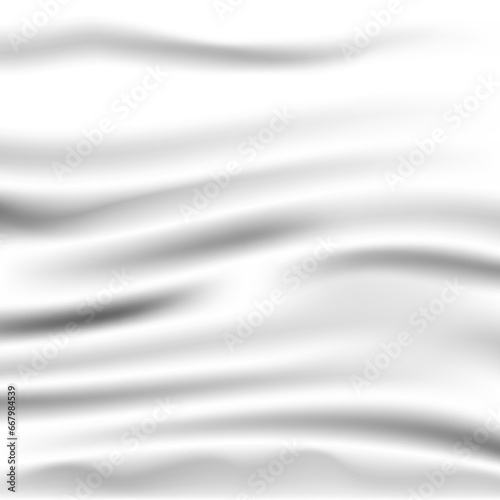white and black wrinkled fabric pattern on white background © Namphon