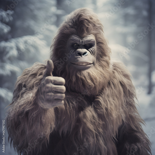 Sasquatch giving you a thumbs up