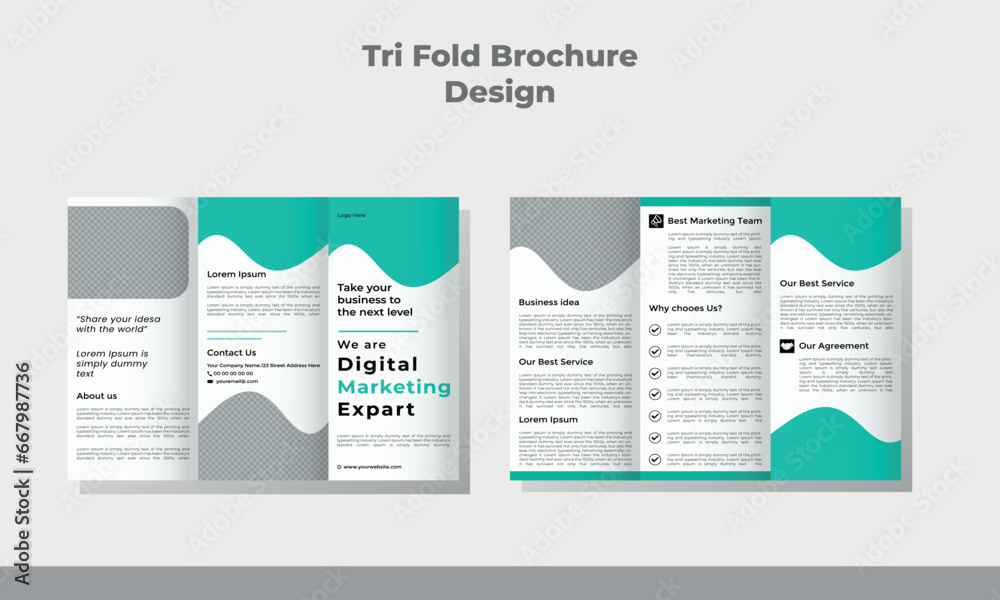 modern trifold business brochure template modern trifold business brochure template