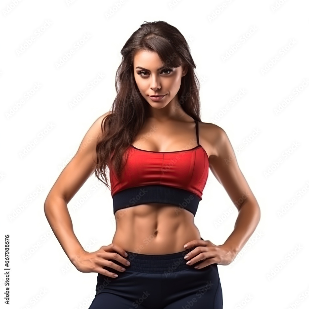 Sexy young girl with athletic body Sexy young girl with athletic body