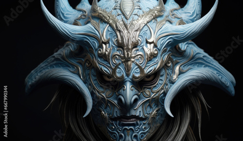 Blue dragon as a symbol of the new year 2024 