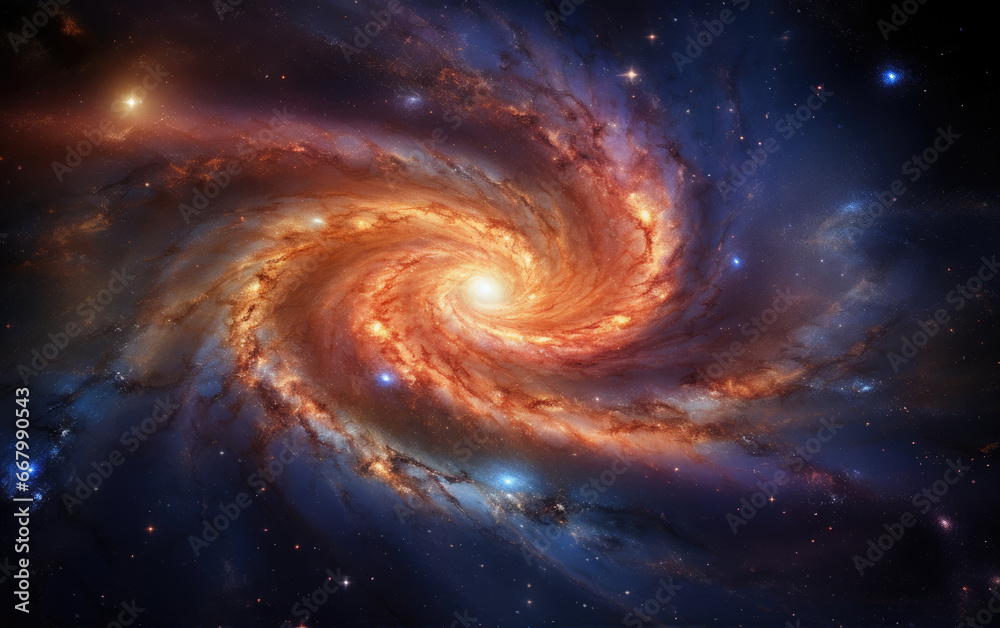 Beautiful galaxy and nebulae in the space Beautiful galaxy and nebulae in the space