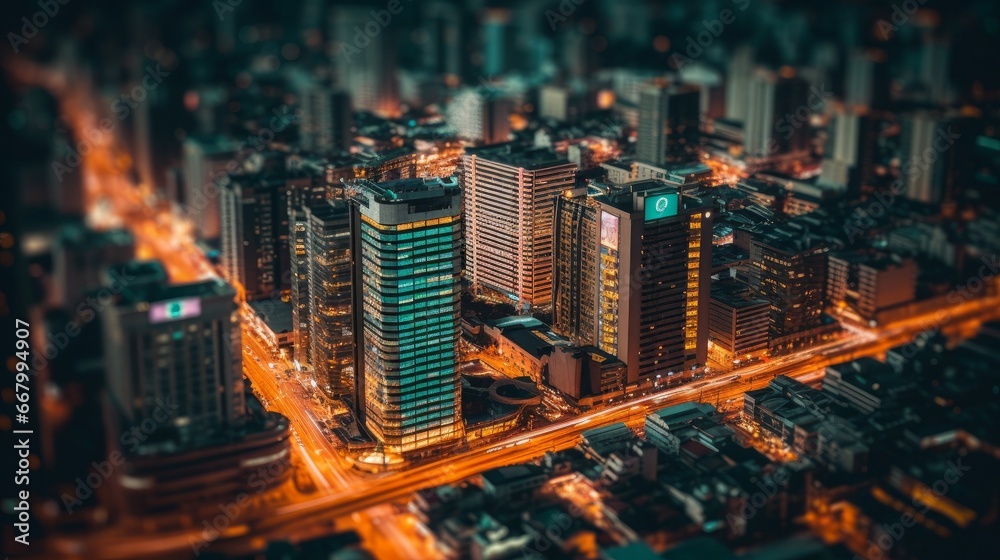 Captivating Urban Vistas: Exploring the Enigmatic Nightscapes of Asia's Vibrant Cities, generative AI