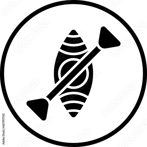 Vector Design Kayak Icon Style