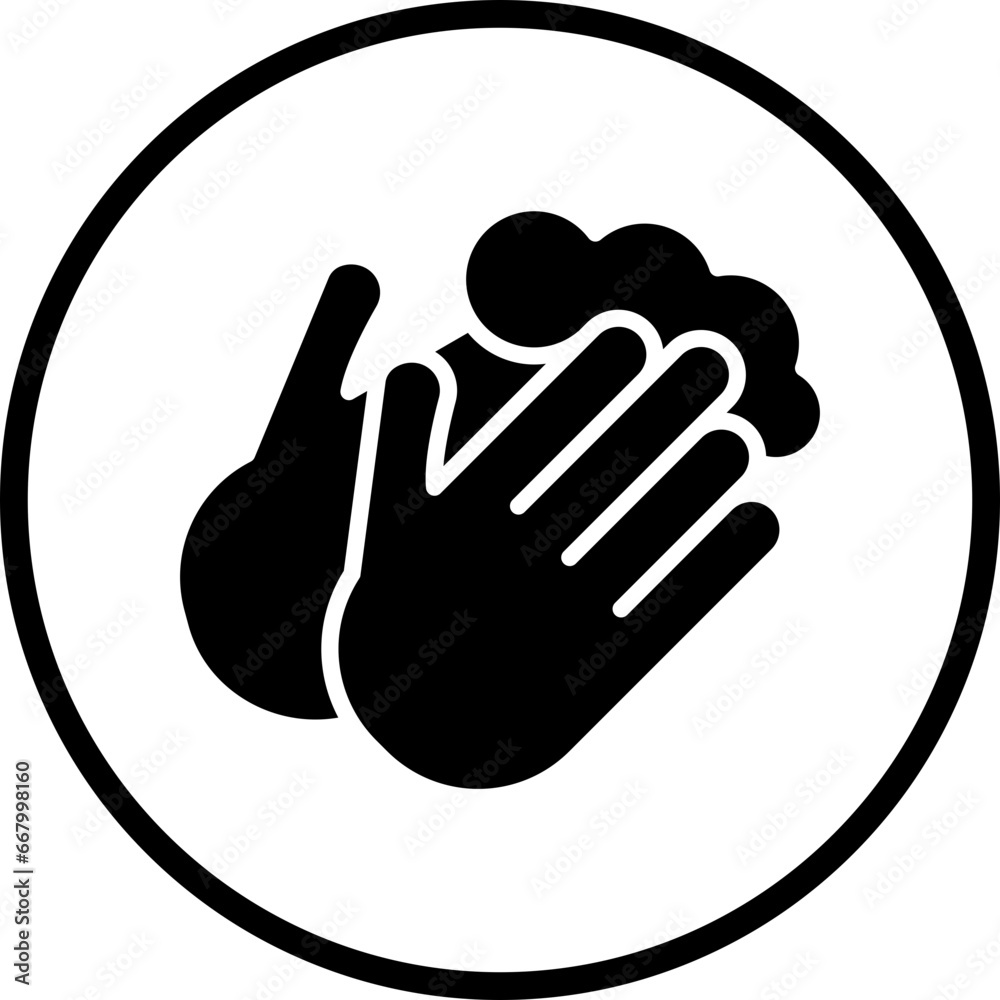 Obraz premium Vector Design Hand Washing Icon Style