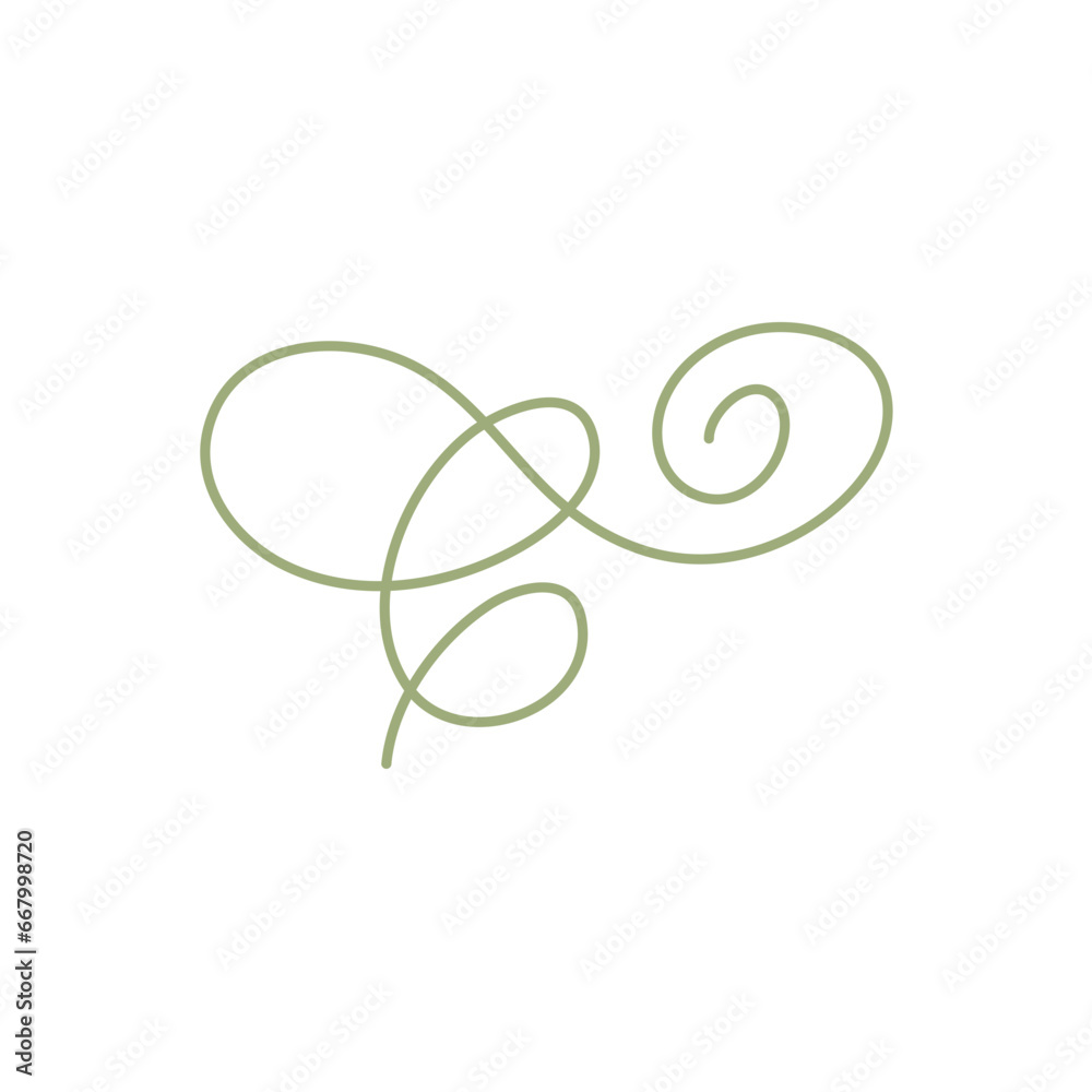 Vector doodle ink pen calligraphy flourish Vector doodle ink pen calligraphy flourish