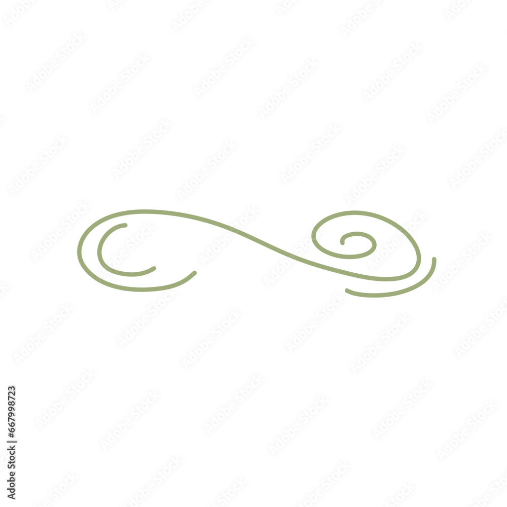 Vector doodle ink pen calligraphy flourish Vector doodle ink pen calligraphy flourish