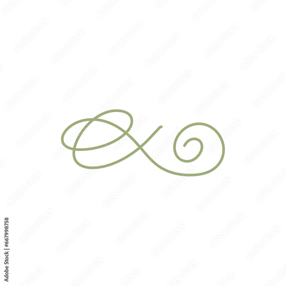 Vector doodle ink pen calligraphy flourish Vector doodle ink pen calligraphy flourish