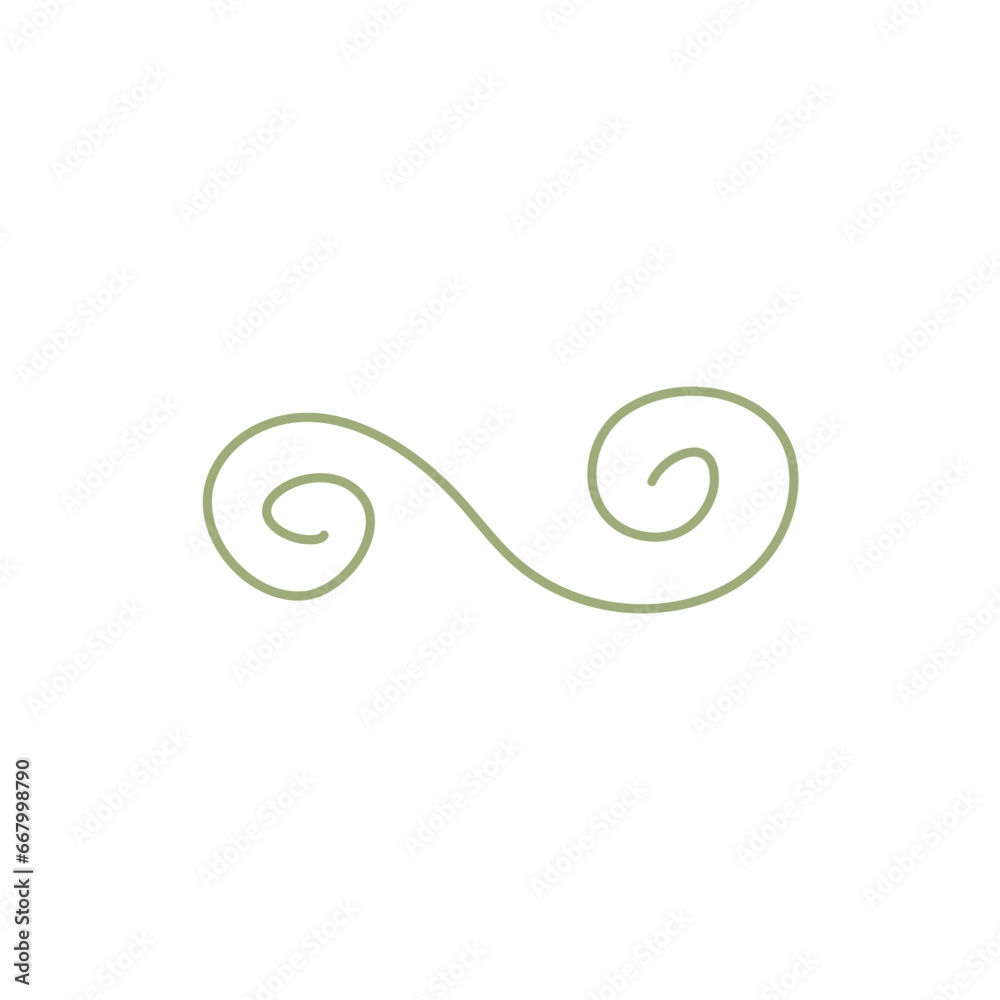 Vector doodle ink pen calligraphy flourish Vector doodle ink pen calligraphy flourish