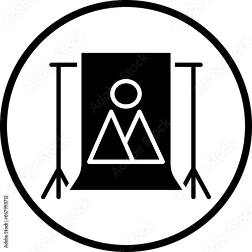 Vector Design Camera Backdrop Icon Style