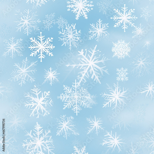 Stunning Pastel Snowflake Seamless Pattern Wallpaper