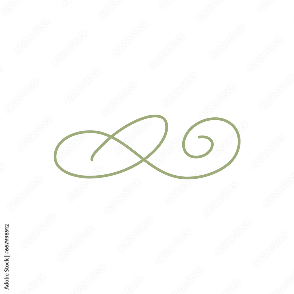Vector doodle ink pen calligraphy flourish Vector doodle ink pen calligraphy flourish