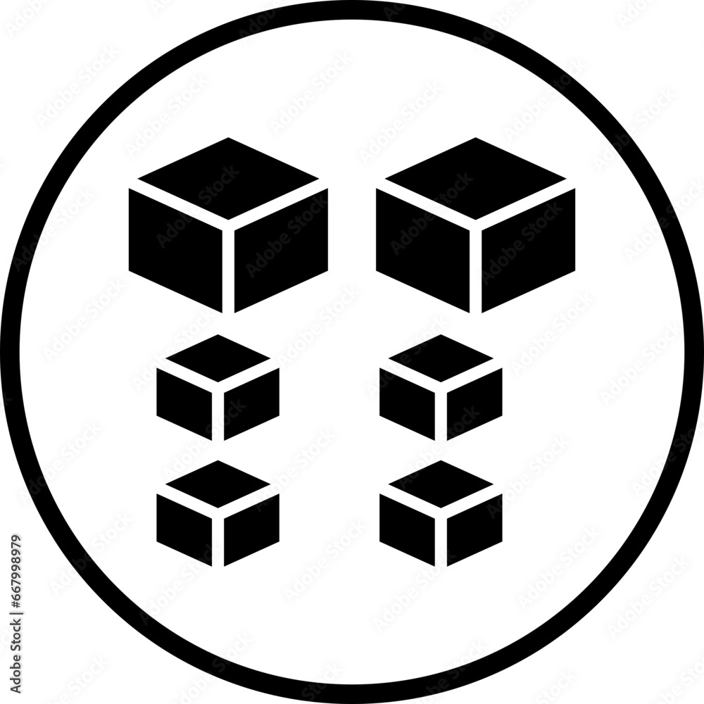 Vector Design Blocks Icon Style
