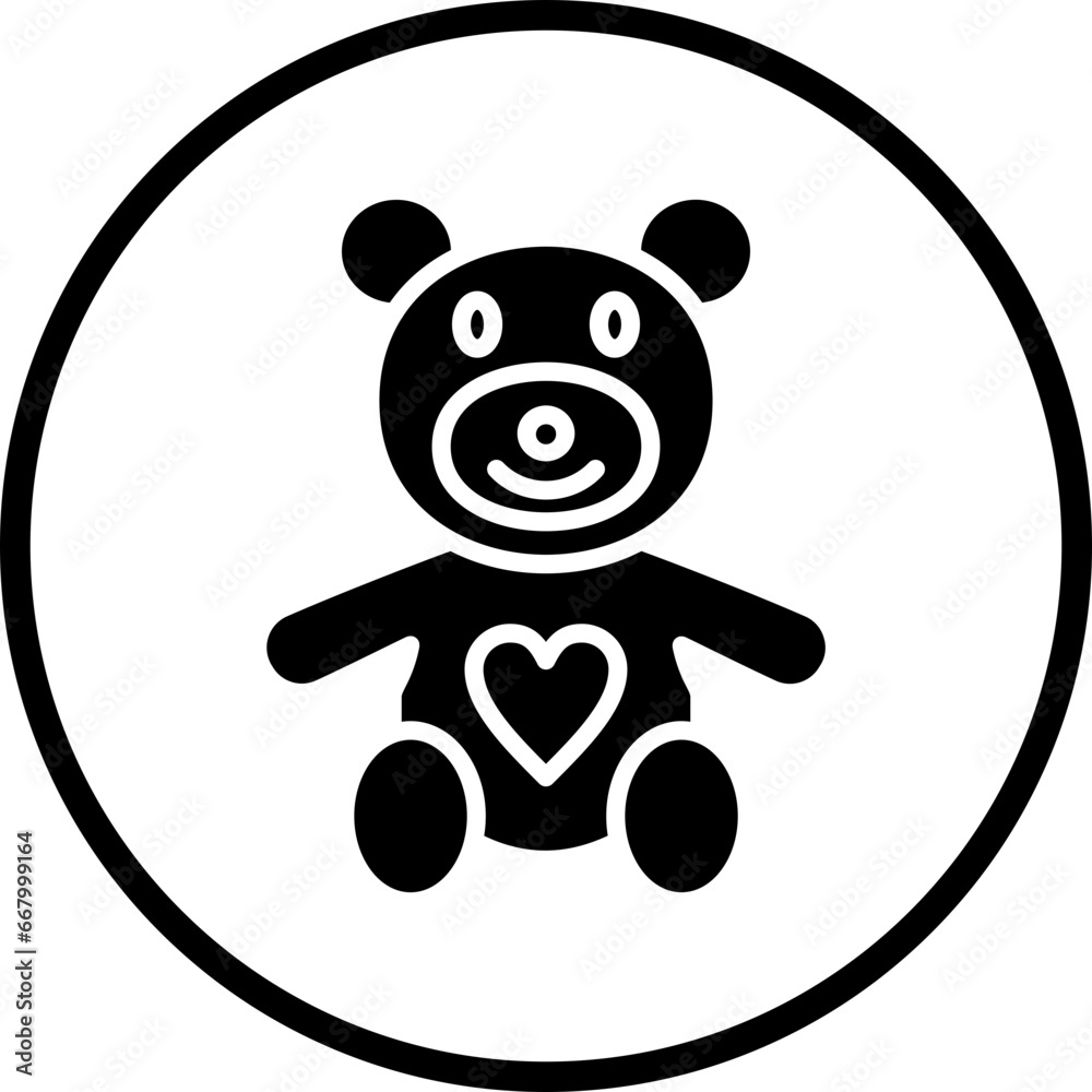 Obraz premium Vector Design Teddy Icon Style