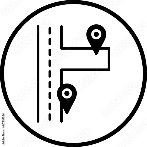 Vector Design Nearby Destinations Icon Style