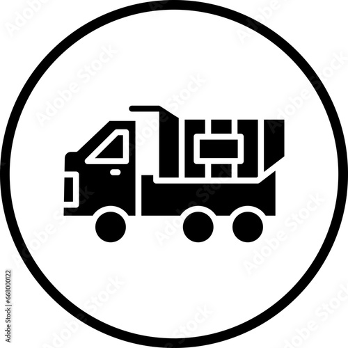 Vector Design Dump Truck Icon Style