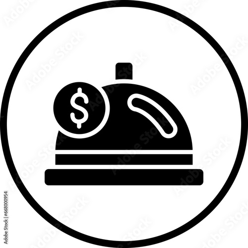 Vector Design Catering Fee Icon Style