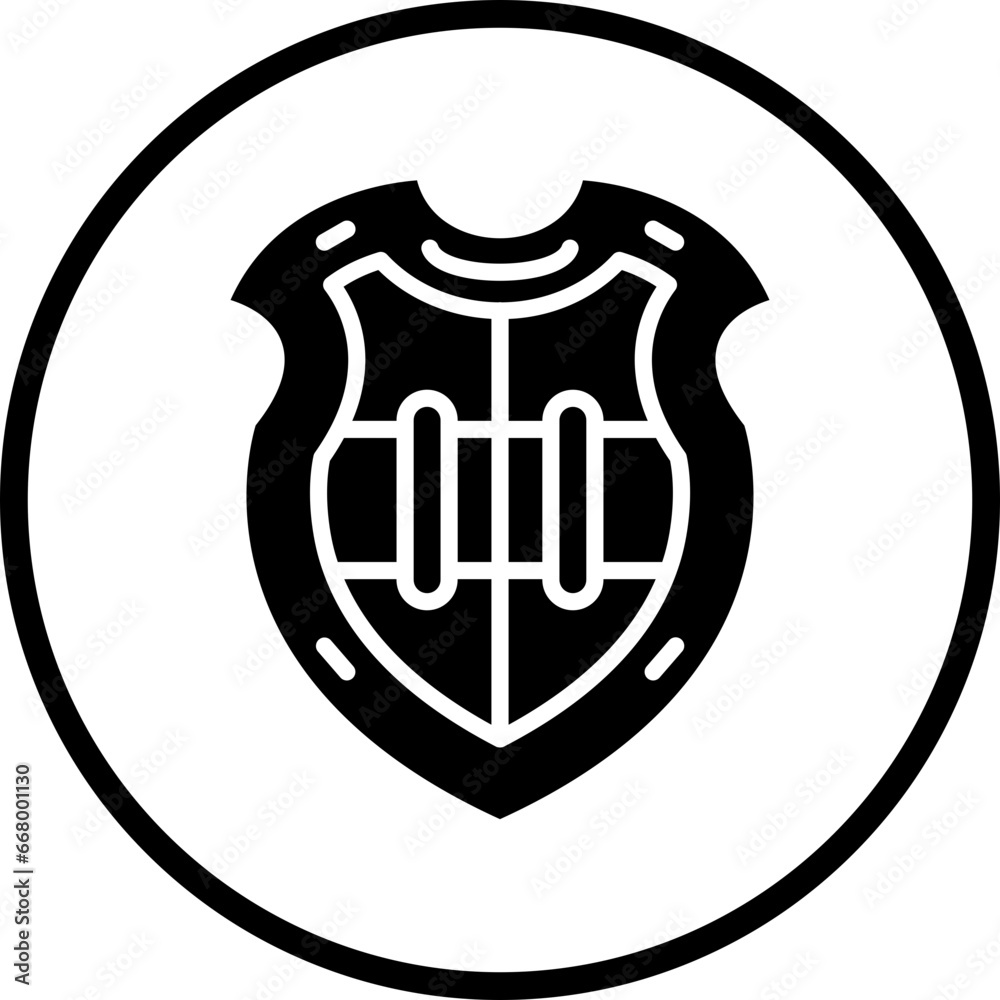 Vector Design Steel Shield Icon Style